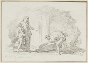 Study after Nicolas Poussin: Theseus Finding the Sword of His Father (from the Tillot Collection)