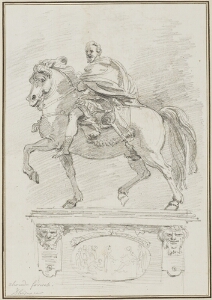 Study after Francesco Mochi:  Equestrian Statue of Alessandro Farnese (from the Piazza dei Cavalli)
