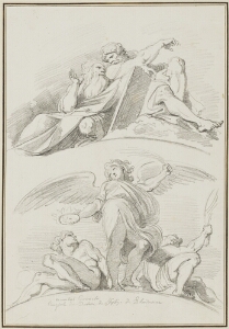 Study After Ludovico Carracci: Angels (from the Choir Vault of the Cathedral)