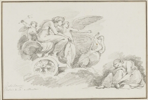 Study After Giulio Romano: Venus in Her Chariot (from the Palazzo del Te, Sala de Psiche)