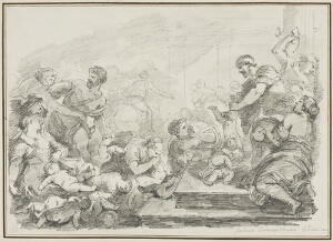 Study After Luca Giordano: Massacre of the Innocents (from the Vecchia Collection)