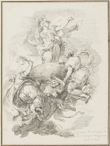 Study After Giovanni Coli and Filippo Gherardi: Allegory of the Wisdom of the Government of Venice (Minerva) (from the Library of the Convent of San Giorgio)