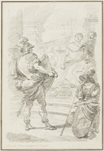 Study After Giovanni Battista Tiepolo:  Fabio Massimo before the Carthage Senate (from the Palazzo Dolfin)