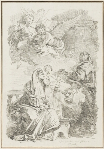 Study After Giovanni Battista Tiepolo: St. Anne Teaching the Virgin to Read (from Santa Maria della Fava)