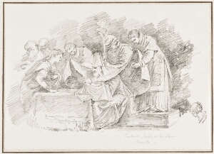 Study after Tintoretto: The Circumcision (from San Rocco)