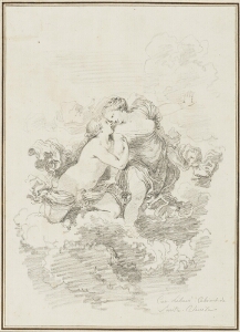 Study after Pietro Liberi: Two Women in the Clouds (Diana and Callisto?) (from the Collection of Console Smith)