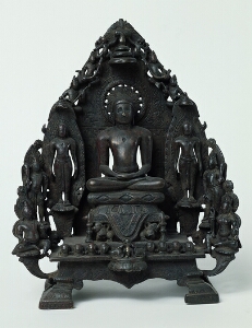 Jain Triad with Neminatha and Retinue