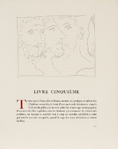 Les Metamorphoses by Ovid, 1931, Lausanne: Four Heads of Men
