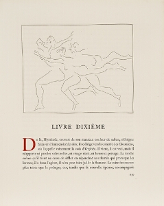 Les Metamorphoses by Ovid, 1931, Lausanne: Four Women in Flight