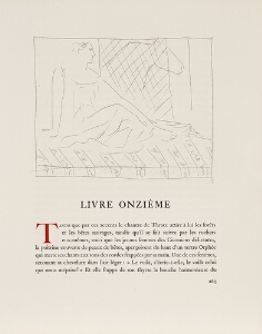 Les Metamorphoses by Ovid, 1931, Lausanne: Seated Woman and Horse