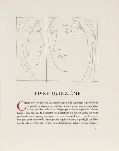 Les Metamorphoses by Ovid, 1931, Lausanne: Two Heads of Women