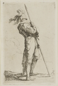 The Works of Salvator Rosa: Solider Holding His Lance with Both Hands