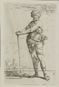 The Works of Salvator Rosa: Soldier, Standing, Holding a Pike with Both Hands