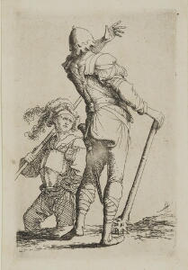 The Works of Salvator Rosa: Two Soldiers, One Seen from Behind, Holding a Club
