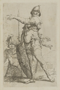 The Works of Salvator Rosa: Soldier Holding a Shield with the Head of Medusa