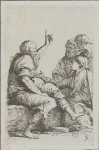 The Works of Salvator Rosa: Four Men in Conversation