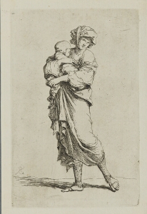 The Works of Salvator Rosa: Young Mother Carrying an Infant