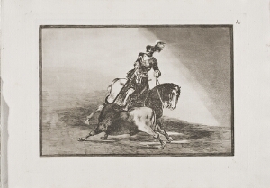 Tauromaquia: Charles V Spearing a Bull in the Ring at Valladolid (Carlos V Lanceando un Toro en la Plaza de Valladolid)