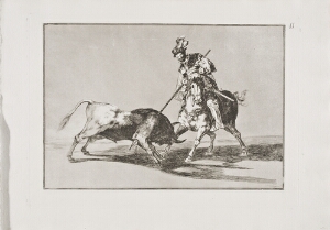 Tauromaquia: The Cid Campeador Spearing Another Bull (El Cid Campeador Lanceando Otro Toro)