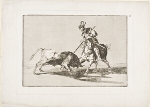 Tauromaquia: The Cid Campeador Spearing Another Bull (El Cid Campeador Lanceando Otro Toro)