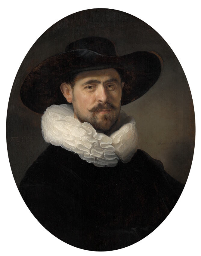 Portrait of a Bearded Man in a Wide-Brimmed Hat