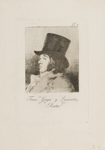 Caprichos: Fran.co Goya y Lucientes, Painter (Fran.co Goya y Lucientes, Pintor)
