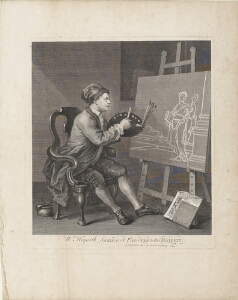 William Hogarth Painting the Comic Muse