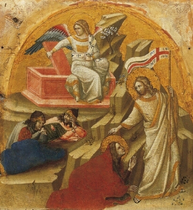 Coronation of the Virgin Altarpiece:  'Noli me tangere'