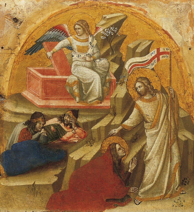 Coronation of the Virgin Altarpiece:  'Noli me tangere'