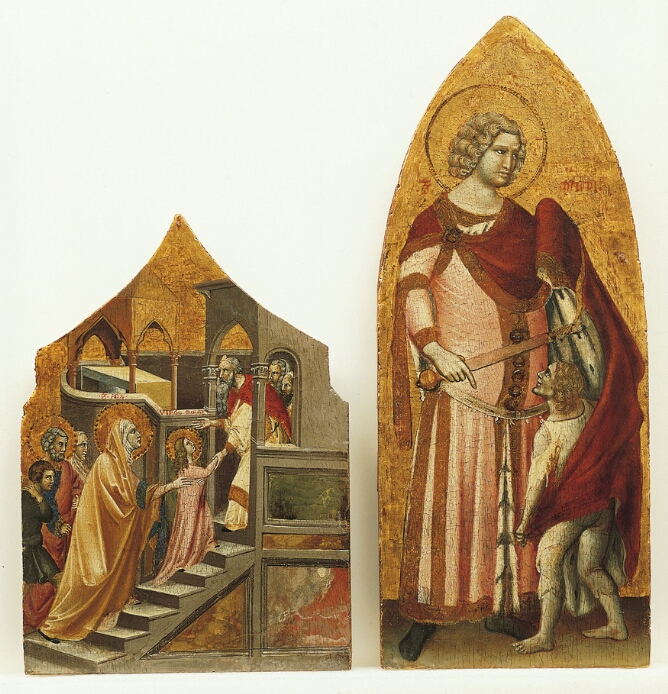 Coronation of the Virgin Altarpiece:  Saint Martin and the Beggar