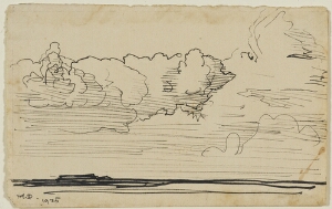 Landscape with Billowing Clouds