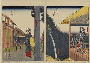 Mishima (left); Hakone (right)