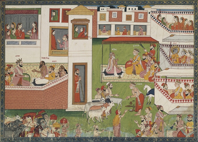 Folio from a Ramayana Manuscript: Marriage Festivities