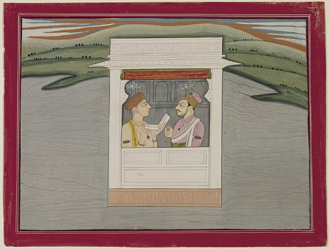 Illustration to the Bhagavata Purana: Sage Sukdeva and King Parikshit