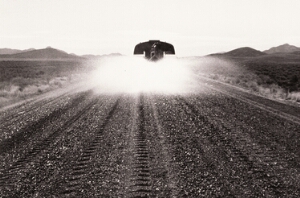 Untitled (Watering Truck on Dirt Road, Nevada)