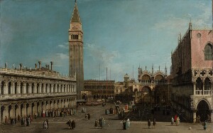 The Piazzetta, Venice, Looking North