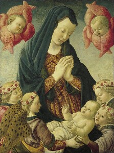 Virgin and Child with Four Angels and Two Cherubim