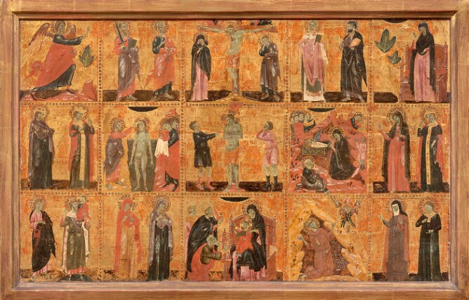 Scenes in the Life of Christ with Patron Saints (15 Scenes)