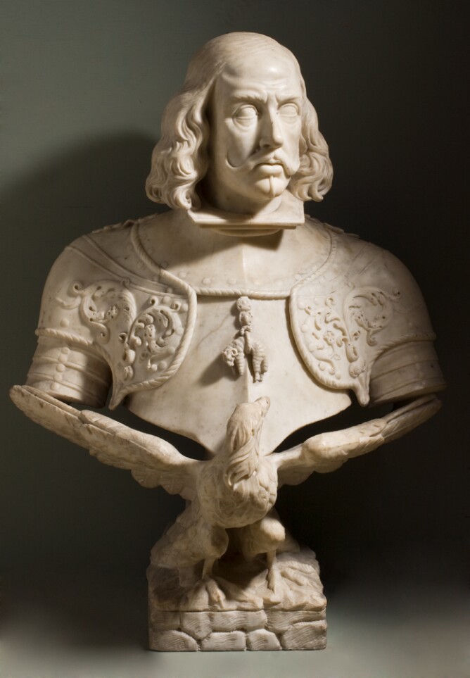 Bust Portrait of King Philip IV Supported by an Eagle