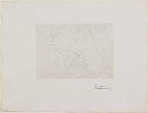 Suite Vollard, 1939, Paris: Bull and Horses in the Arena (Bullfight I)