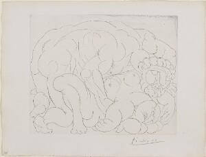 Suite Vollard, 1939, Paris: The Rape, II (Embrace)