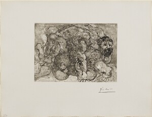 Suite Vollard, 1939, Paris: The Rape, VII (Embrace)