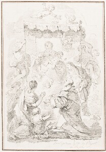 Study After Luca Giordano: The Madonna of the Rosary (from the Santo Spirito)