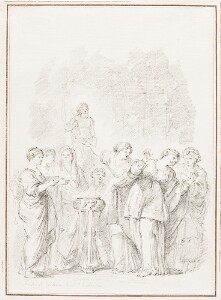 Study After Pietro da Cortona: St. Bibiana Refusing to Sacrifice to Idols (from Santa Bibiana)