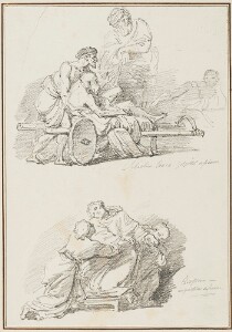 Study After Sebastiano Conca: The Pool of Bethesda (from Santa Maria della Scala); Study After Raffaello Vanni: The Death of St. Thomas of Villanova (from St. Agostino)