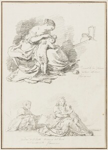 Study After Giovanni da San Giovanni: Venus Combing the Hair of Cupid (from the Pitti Palace); Study After Andrea del Sarto: Madonna del Sacco (from the Santi Annunziata)