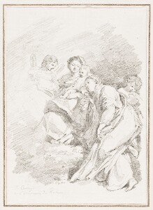 Study After Il Correggio: Madonna and Child with Saints Jerome and Mary Magdalene (Il Giorno) (from Accademia de Belle Arti)