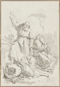 Study after Giovanni Battista Tiepolo: St. Fidelus of Sigmaringen Overthrowing Heresey (from Church of the Capucines)