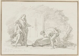 Study after Nicolas Poussin: Theseus Finding the Sword of His Father (from the Tillot Collection)