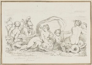 Study after Agostino Carracci: Galatea on the Boat of the Argonauts (from the Palazzo Ducale)